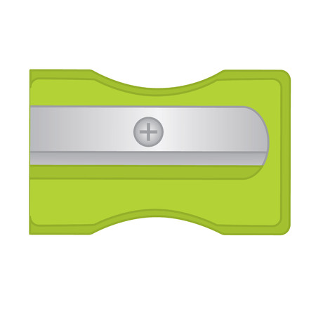 Vector pencil sharpener. Sharpener vector illustrationのイラスト素材