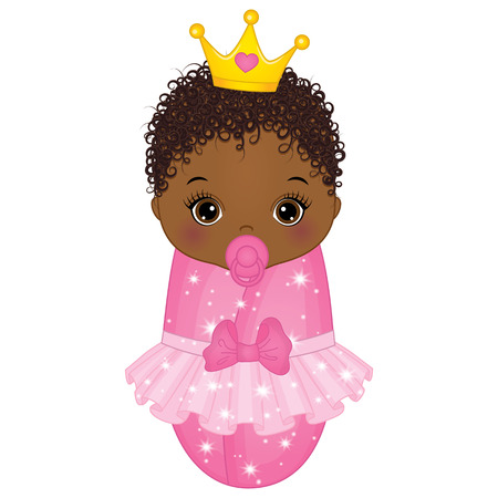 Cute baby girl.のイラスト素材