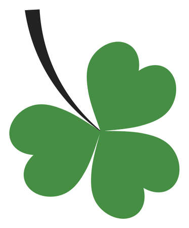 Isolated Green Shamrock. Vector St. Patrick Shamrockのイラスト素材