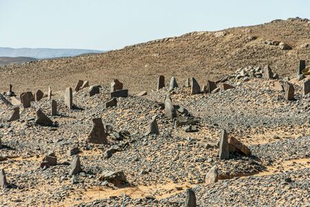 Old Berber cemetery in the old town of Merzouga. Moroccoの写真素材