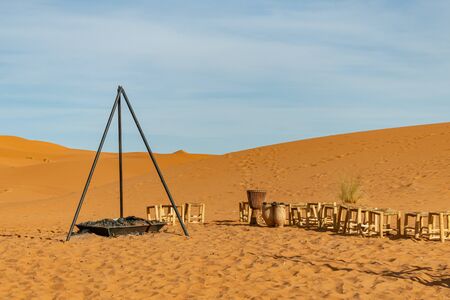 Sahara desert in Merzouga. Moroccoの写真素材