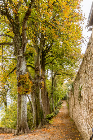Wall of Auray, commune of France, in the department of Morbihan, in the Brittany region.