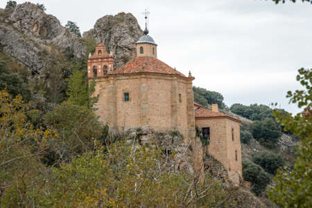 Hermitage of San Saturio in Soria. Spainの写真素材