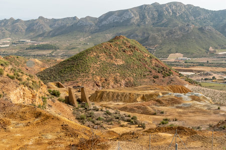 Landscape of the Abandoned Mines of MazarrÃ³n. Murcia region. Spain.