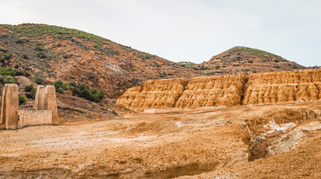 Landscape of the Abandoned Mines of MazarrÃ³n. Murcia region. Spain.