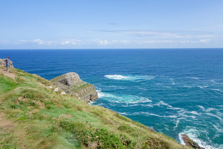 Landscape of the Asturian coast from Cabo Vidio. Spain
