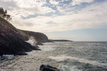 Port of Viavelez on the Asturian coast. spainの写真素材