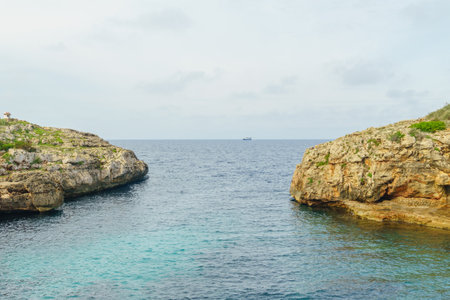 Cala Torre Del Ram, island of Menorca. spainの写真素材