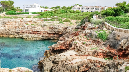 Cala Torre Del Ram, island of Menorca. spainの写真素材