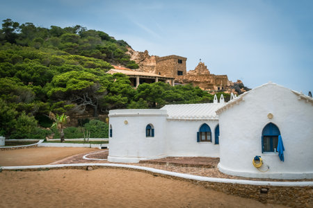 Landscape in Cala Pregonda. Minorca. Spain.の写真素材