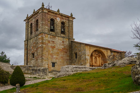Hacinas Municipality. Burgos. Spain.の写真素材