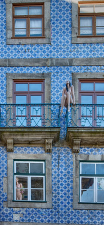 October 2013. Nice facades of the city of Porto. Portugal.の写真素材