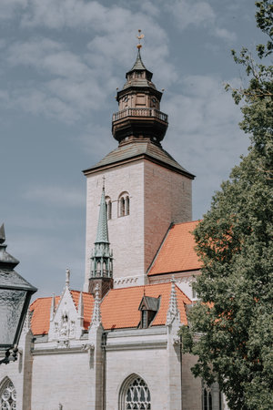 A church in Visby on Gotland, Sweden.の写真素材