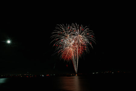Sea World Fireworks show in San Diego, USAの写真素材