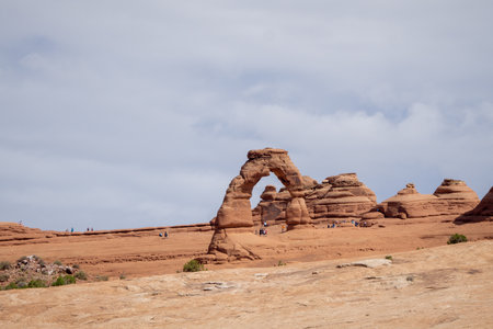 Delicate Arch, Arches National Park, Utah, USAの写真素材