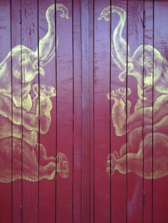 Elephant Wooden Doorの素材