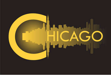 chicago vのイラスト素材