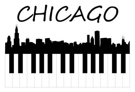 chicago musicのイラスト素材