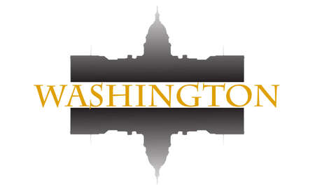 City of Washington high-rise buildings skylineのイラスト素材