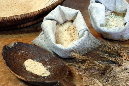 wheat flourの写真素材