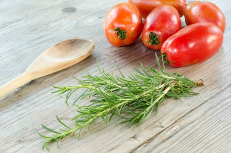 Mediterranean ingredients to cookの写真素材