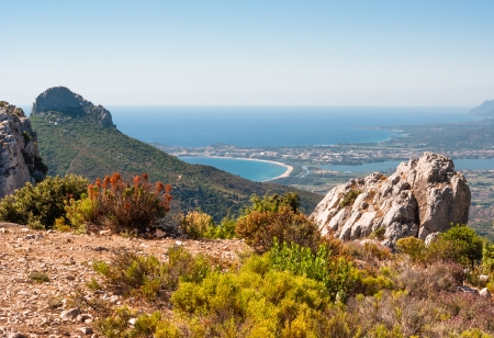 Sardegna, Ogliastra, Arbatax panoramaの写真素材