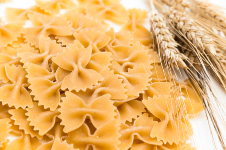 Whole Wheat Farfalle, Italian Pastaの写真素材