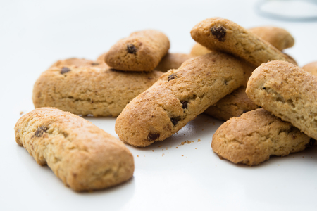 Chocolate chips biscuitsの写真素材
