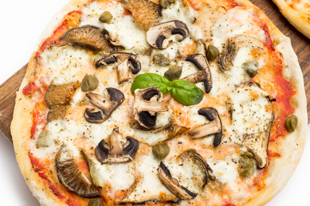 Mushroom Pizzaの写真素材