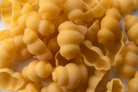 Gnocchi, typical italian pasta isolated on white background