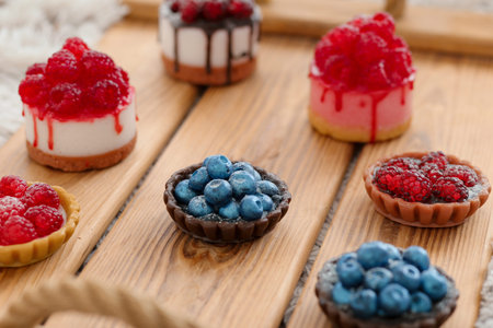 Handmade soap. Cold Processed Handcrafted Soap. Home made soap look like cake with berries on light background. Natural homemade cosmetics and handmade soaps concept.の写真素材
