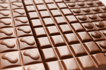 chocolate background. Milk chocolate close-up as a background.