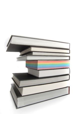 lgbt flag on bookの写真素材