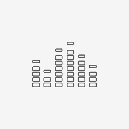 music equalizer iconのイラスト素材
