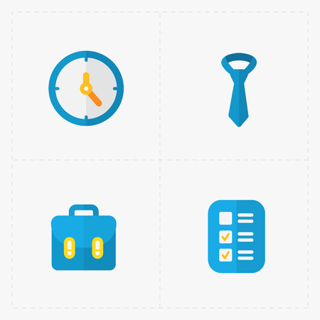Modern colorful flat social icons set on Whiteのイラスト素材