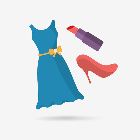 Flat icon. Gift's for woman.のイラスト素材