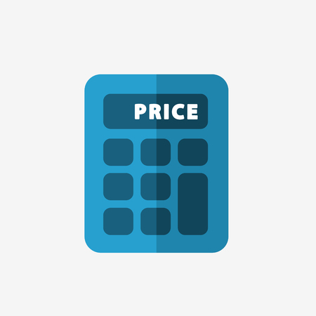 Calculator single flat icon.のイラスト素材