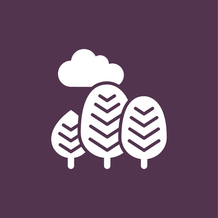 abstract trees iconのイラスト素材