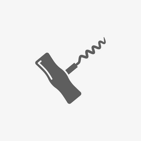 corkscrew sign iconのイラスト素材