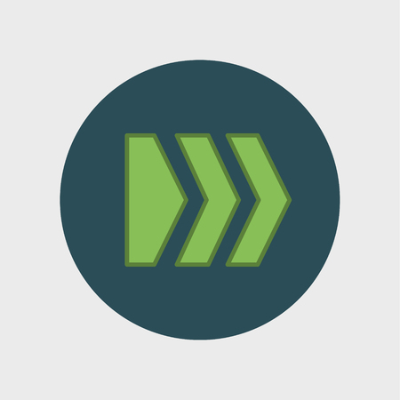flat arrow iconのイラスト素材
