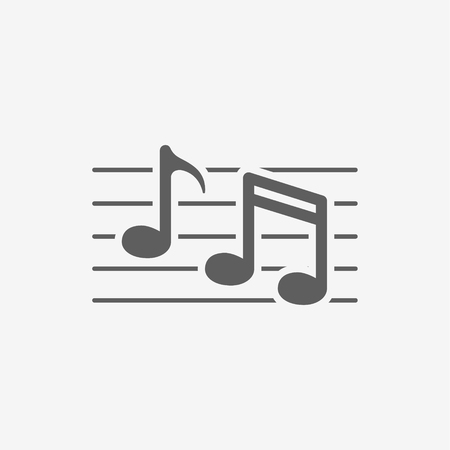 Music note iconのイラスト素材