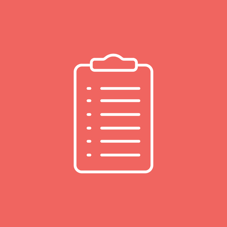 Clipboard icon with form. vector illustration.のイラスト素材