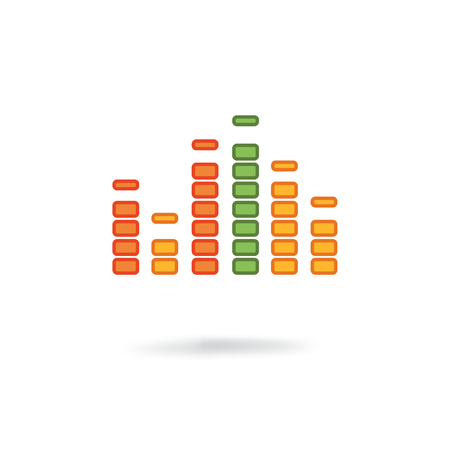 music equalizer iconのイラスト素材