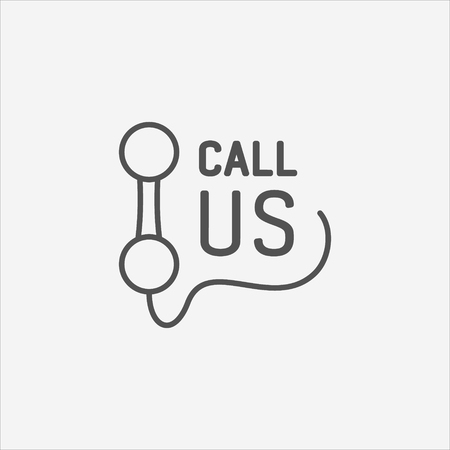 Call us icon.のイラスト素材