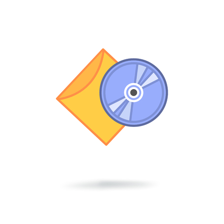 cd in packageのイラスト素材