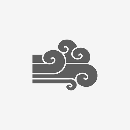 Wind sign iconのイラスト素材