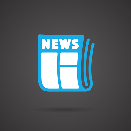 Vector Media Icon - Newspaparのイラスト素材