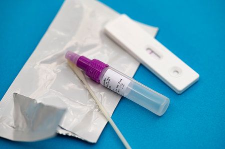 Covid-19 quick testの写真素材