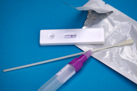 Covid-19 quicktestの写真素材