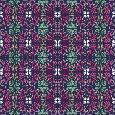 background with seamless geometric pattern in ethnic styleのイラスト素材